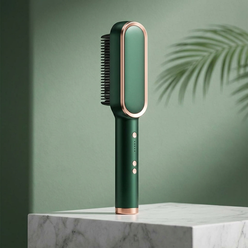 HomefyCol | Cepillo Alisador Iónico Profesional — Cabello Liso y Brillante en Minutos