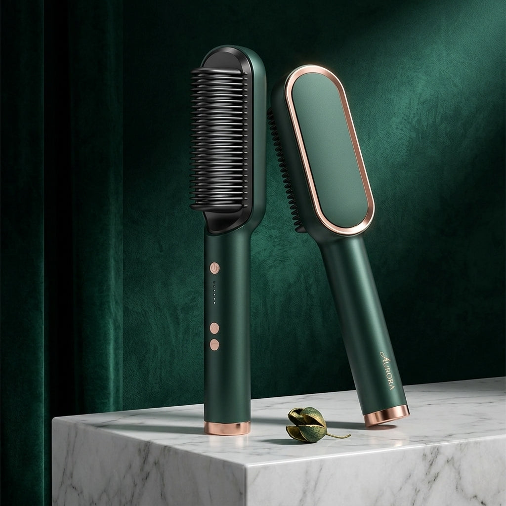 HomefyCol | Cepillo Alisador Iónico Profesional — Cabello Liso y Brillante en Minutos